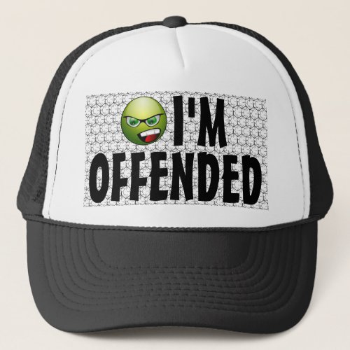 Im Offended Angry Bubble Wrap Trucker Hat