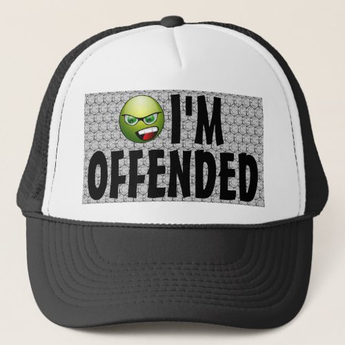 Im Offended Angry Bubble Wrap Trucker Hat