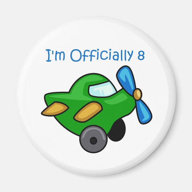 I'm Officially 8, Jet Plane Magnet (Front)