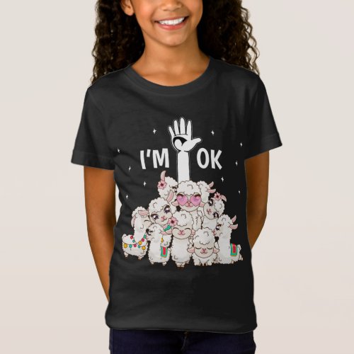 Im Ok Funny Llamas Lover T_Shirt