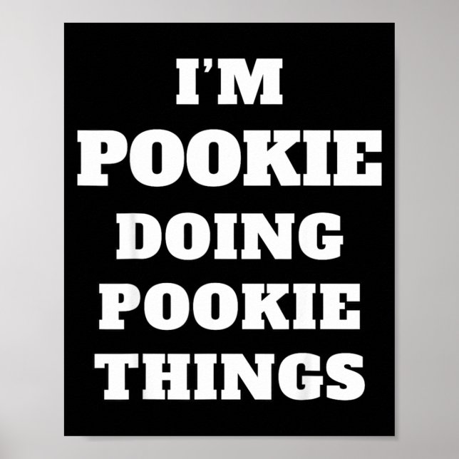 I'm Okie Doing Okie Things Aesthetic Slang Viral G Poster (Front)