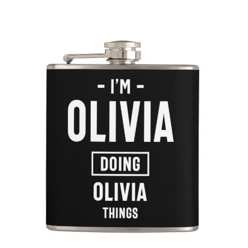 Im Olivia Doing Olivia Things T_Shirt novelty hum Flask