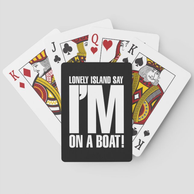 I'm on a Boat Poker Cards (Back)