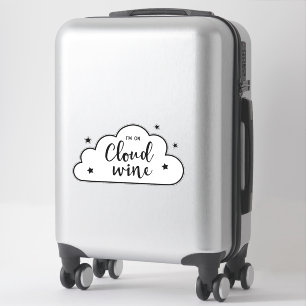 I'm on Cloud 9 Contour Sticker