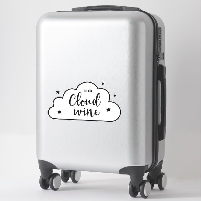 I'm on Cloud 9 Contour Sticker (Suitcase)