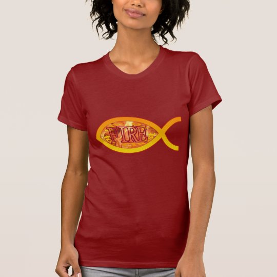 I'm on FIRE for Christ - Christian Fish Symbol T-Shirt