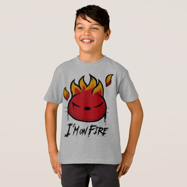 I'm on Fire. For those who love basketball. T-Shirt (Front Full)