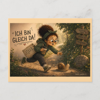 I'm on my way postcard