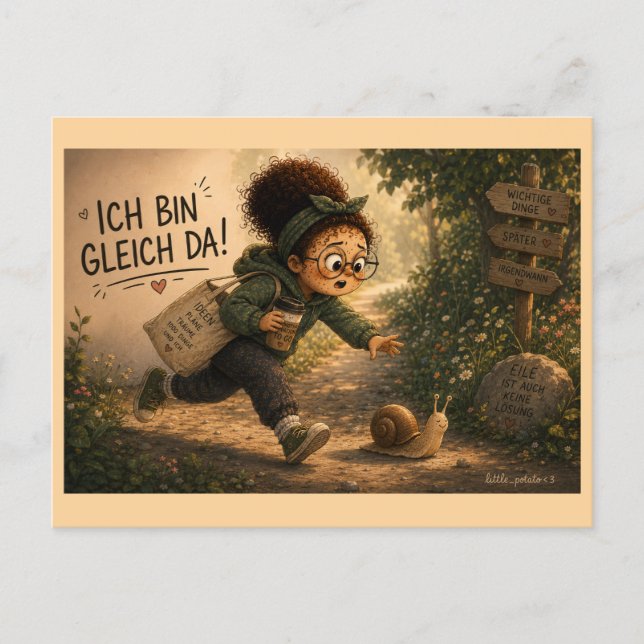 I'm on my way postcard (Front)