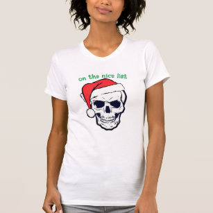 i'm on nice list naughty funny christmas t-shirt