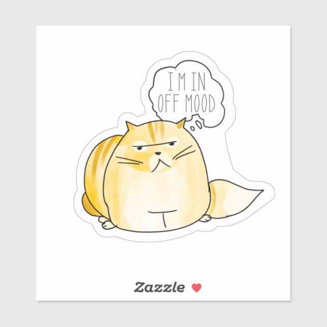 I'm On Off Mood Sticker (Sheet)