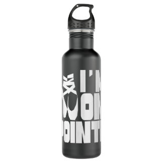 I'm On Pointe Pointe Hobby Ballerina Dancer Dance Stainless Steel Water Bottle