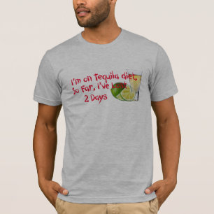 I'm On Tequila Diet funny t-shirt design gift idea