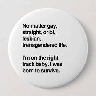 I'm on the right track baby button