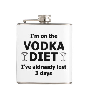 I'm On The Vodka Diet Flask