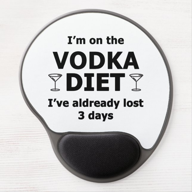 I'm On The Vodka Diet Gel Mouse Pad (Front)