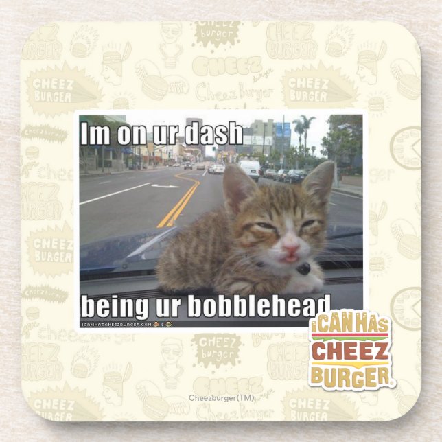 Im on ur dash beverage coaster (Front)