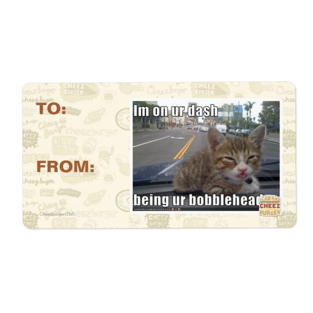 Im on ur dash label (Front)