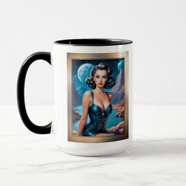 I'm On Vacation AI Concept Art by Xzendor7 Mug (Left)