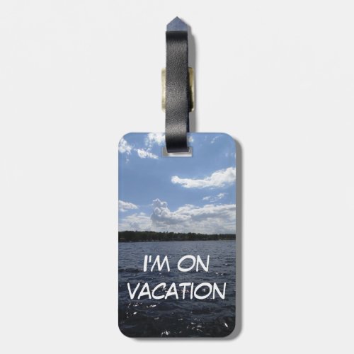 Im on Vacation Travel Holiday Getaway Flight Luggage Tag