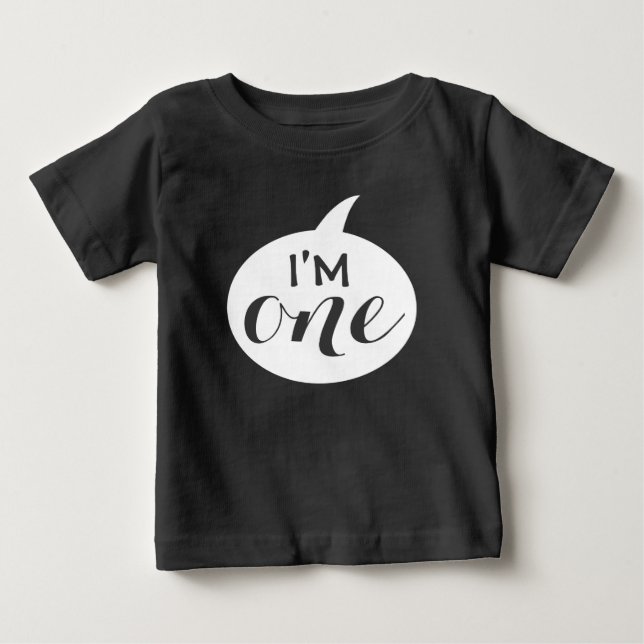 "I'M One" 1st Birthday Baby Baby T-Shirt (Front)