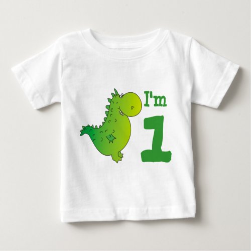 Im One Babys First Birthday T_ShirtCute Dragon Baby T_Shirt