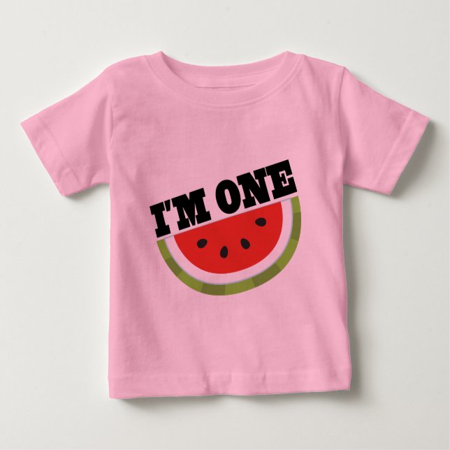 I'm One Birthday Gift Idea Baby T-Shirt (Front)