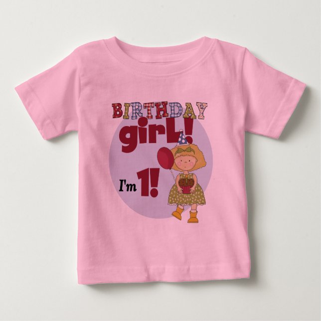I'm One Birthday Girl Tshirts and Gifts (Front)