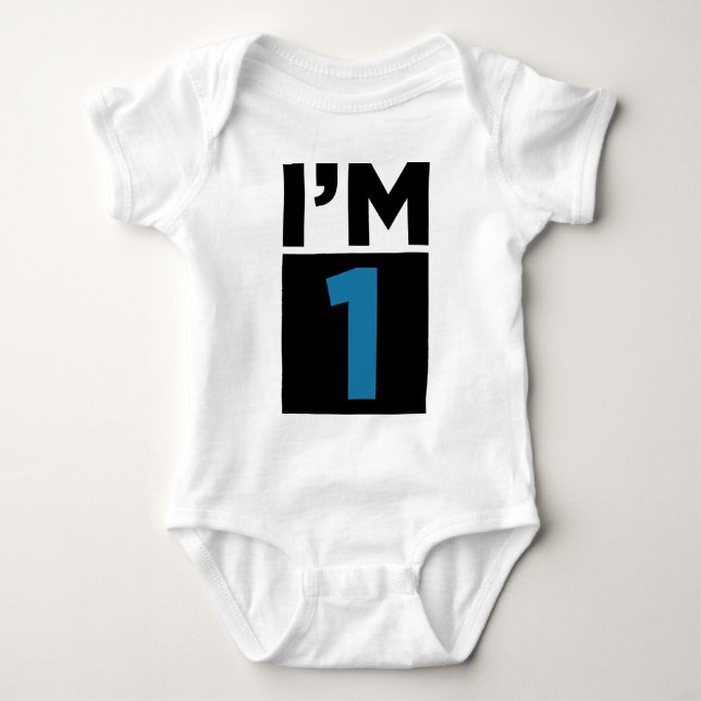 I'm One Blue First Birthday Shirt (Front)