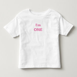 I'm one customized kids t-shirt