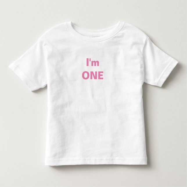 I'm one customized kids t-shirt (Front)