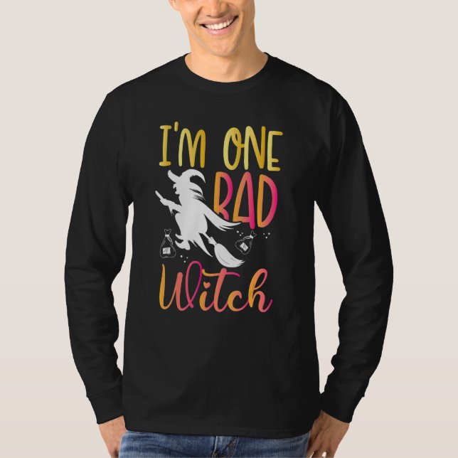 I'm One Rad Witch  Halloween Party T-Shirt (Front)