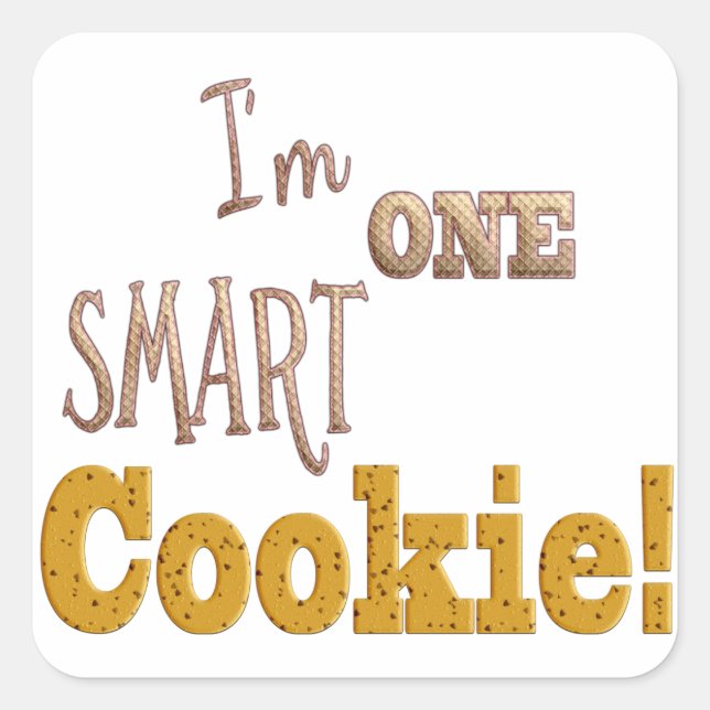I'm One Smart Cookie Stickers (Front)