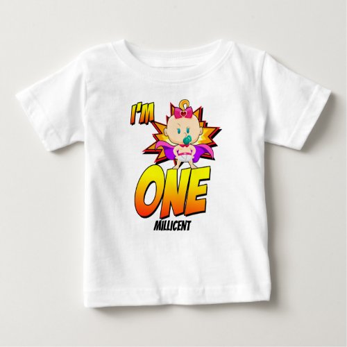 Im One Superhero Girl Baby T_Shirt