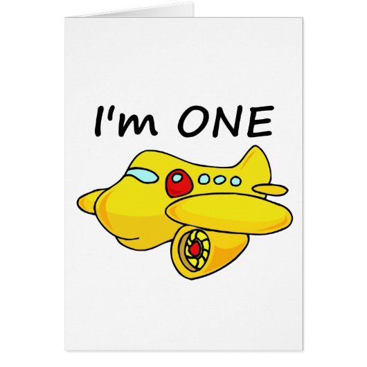I'm One, Yellow Plane Cards (Front)