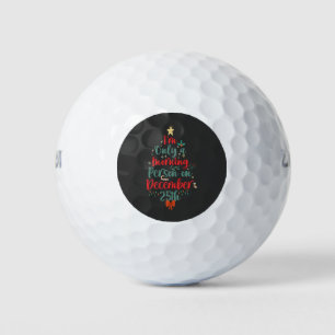 I'm Only Morning Person on December 25th Christmas Golf Balls