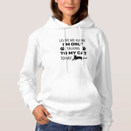 Leave Me Alone I'm Only Talking To My Fish Pet Kids Unisex Hoodie 