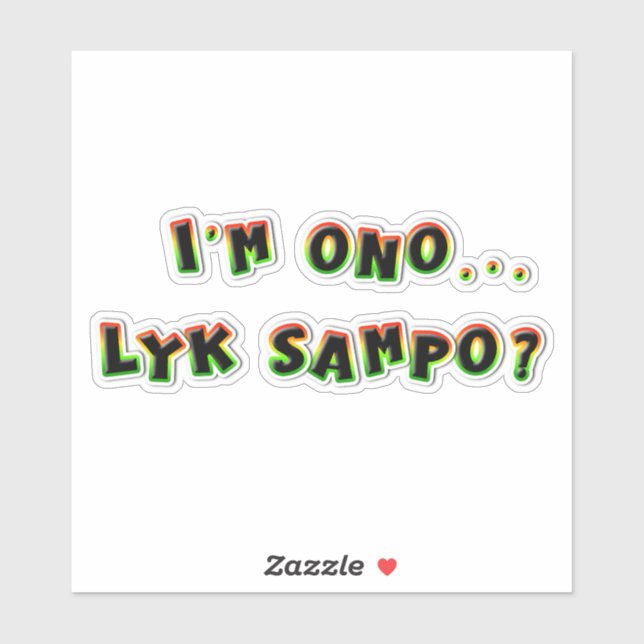 I'm ono  sticker (Sheet)