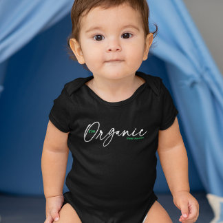 I'm Organic | Minimal Handwritten Ink Script Baby Bodysuit