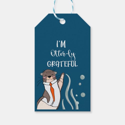 Im otter utterly grateful for you thank you  gift gift tags