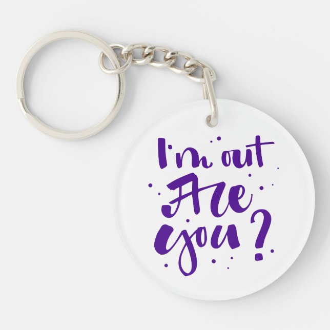 I'm Out Are You? Keychain (Front)