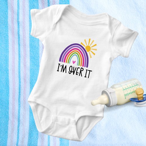 Im Over It Rainbow Baby Bodysuit