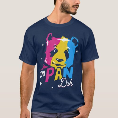 Im Pan Duh Panda Pansexual Pride LGBT Rights Pun T_Shirt