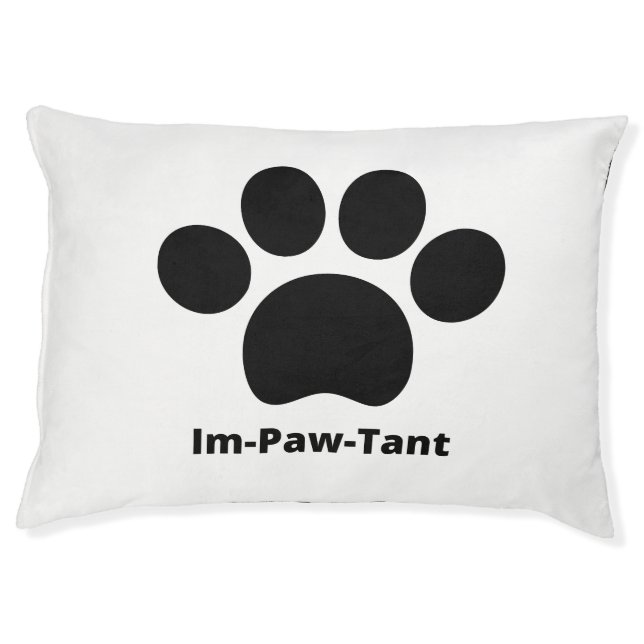 Im-Paw-Tant Dog Bed (Front)