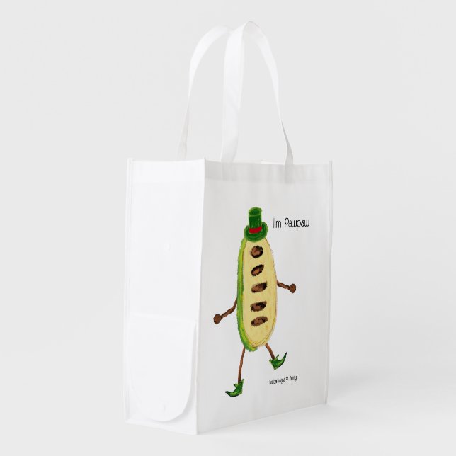 I'm pawpaw grocery bag (Front Side)