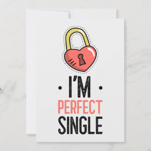 I'm Perfect Single Padlock Card