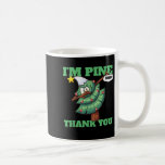 Im Pine Thank You - Cute Dabbing Christmas Tree  Coffee Mug<br><div class="desc">Im Pine Thank You - Cute Dabbing Christmas Tree</div>