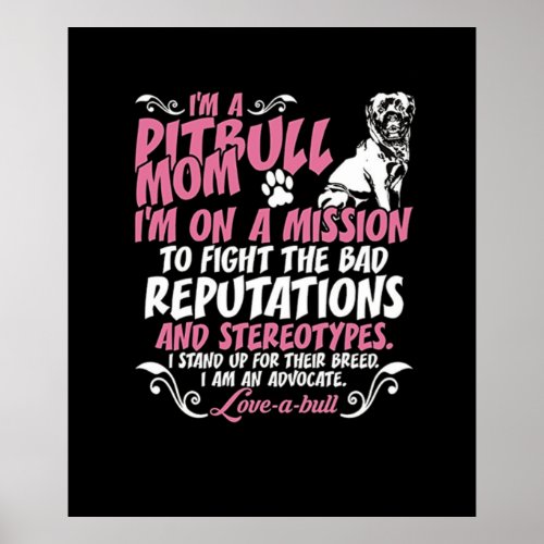 Im Pitbull Mom Poster