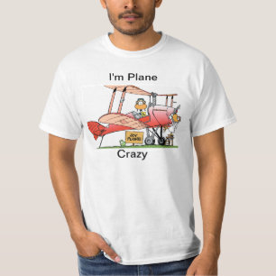 I'm Plane Crazy Cartoon Shirt