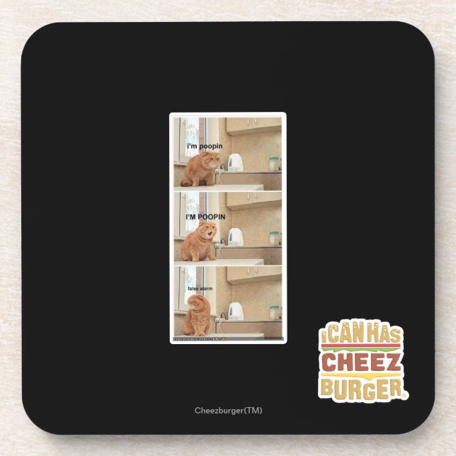 I'm poopin! drink coaster (Front)